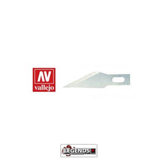 VALLEJO HOBBY TOOLS - #11 Classic Fine Point Blades (5) - for No. 1 Handle  #T06003