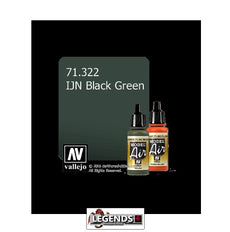 VALLEJO MODEL AIR:  :  IJN Black Green   (17ml)  VAL 71.322