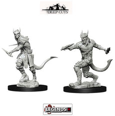 DUNGEONS & DRAGONS - UNPAINTED MINIATURES:  Tiefling Male Rogue (2) #WZK73338