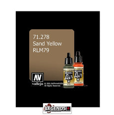 VALLEJO MODEL AIR:  : Sand Yellow RLM79    (17ml)  VAL 71.278