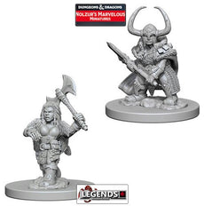 DUNGEONS & DRAGONS NOLZUR'S MARVELOUS UNPAINTED MINIATURES:  Dwarf Female Barbarian #WZK72645