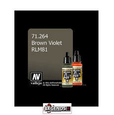 VALLEJO MODEL AIR:  :  Brown Violet RLM81   (17ml)  VAL 71.264