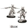 DUNGEONS & DRAGONS - UNPAINTED MINIATURES: Female Tabaxi Rogue (2)  #WZK73708
