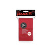ULTRA PRO - DECK SLEEVES - Pro-Matte (100ct) Standard Deck Protectors RED