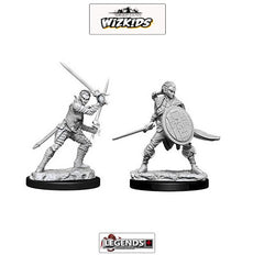 Deep Cuts - Unpainted Miniatures: Female Elf Fighters (2) #WZK73410