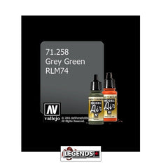 VALLEJO MODEL AIR:  :   Grey Green RLM74    (17ml)  VAL 71.258
