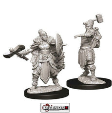 DUNGEONS & DRAGONS - UNPAINTED MINIATURES: Female Half-Orc Barbarian (2)  #WZK73703