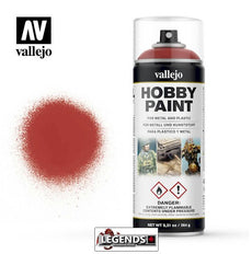 VALLEJO SPRAY PAINT - 400mL  Scarlet Red 28.016 *IN-STORE ONLY*