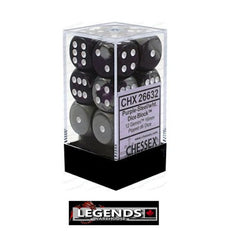 CHESSEX - D6 - 16MM X12  - Gemini: 12D6 Purple-Steel / White  (CHX26632)