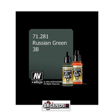 VALLEJO MODEL AIR:  :  3B Russian Green (17ml)  VAL 71.281