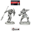 DUNGEONS & DRAGONS NOLZUR'S MARVELOUS UNPAINTED MINIATURES:  Dragonborn Male Fighter with Spear (2) #WZK73340