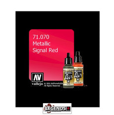 VALLEJO MODEL AIR:  :  Signal Red (Metallic)    (17ml)  VAL 71.070