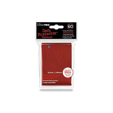 ULTRA PRO - DECK SLEEVES - (60ct) Small Card Deck Protectors RED