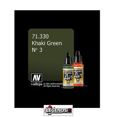 VALLEJO MODEL AIR:  :    Khaki Green No 3  (17ml)  VAL 71.330