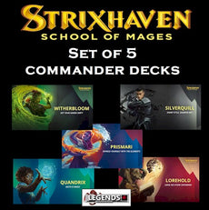 MTG - STRIXHAVEN - SCHOOL OF MAGES - (5) COMMANDER DECK SET